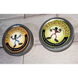 Vintage 1998 Hog Wild Joe Bender Wendy Bender Magnetic Posable Sculpture Toy Set